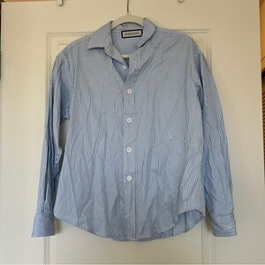 Recreational Habits blue/white button down XS